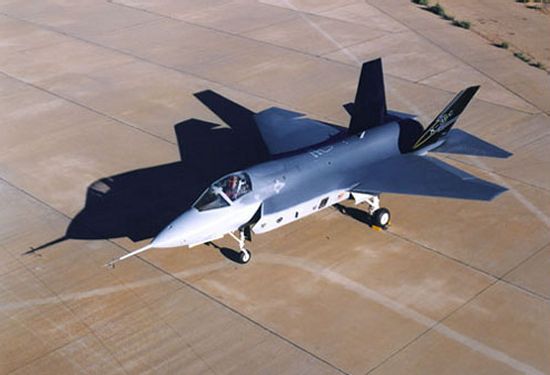 X-35 research plane and prototype for the F-35 JSF