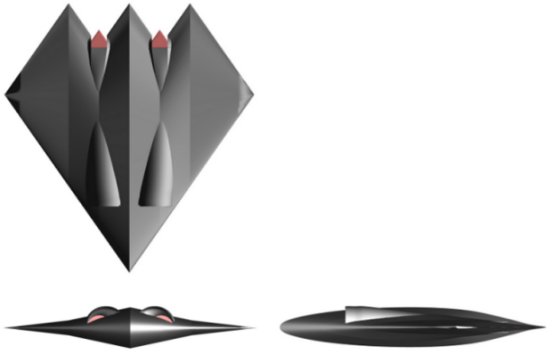 Aero-diamond external configuration of the Storm Shadow