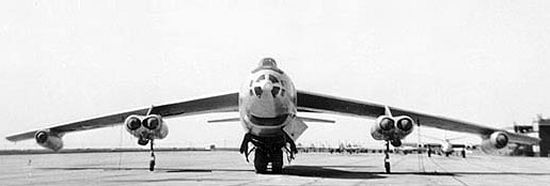 Bicycle landing gear of the B-47 Stratojet