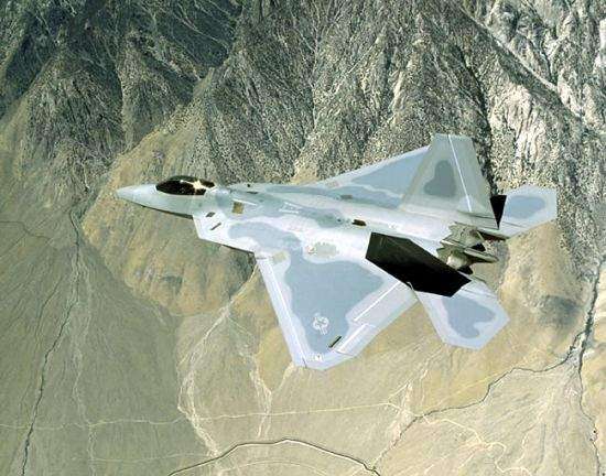 USAF F-22 Raptor air superiority fighter