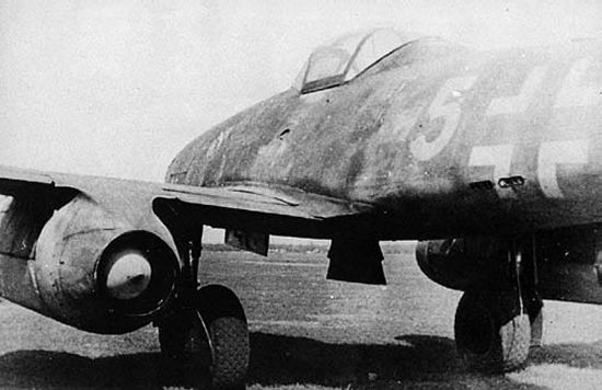 View of the spike centerbody used in the engine nozzle on the Me 262