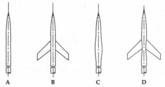 Whitcomb area rule test models