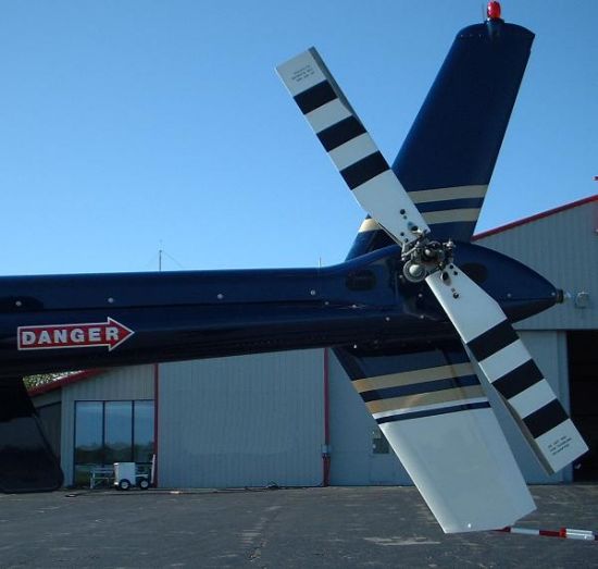 Conventional tail rotor of the Bell 407