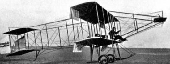 Aileron design employed by Henri Farman in the Farman III