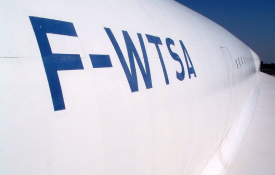 A French Concorde with the registration F-WTSA