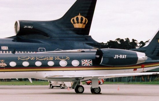 Gulfstream IV business jet JY-RAY and Lockheed L-1011 JY-HKJ in Jordanian registrations