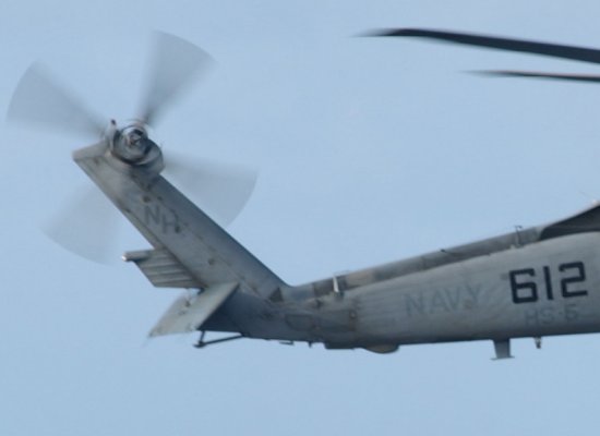 SH-60F Seahawk of HS-6 stationed aboard USS Nimitz showing its NH tail code