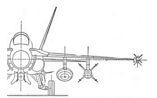 Front view of an F-18A