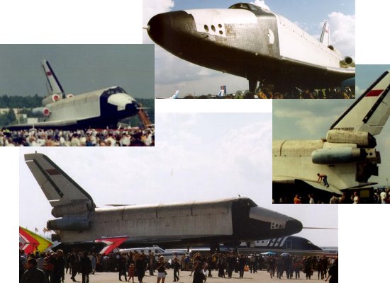 Analog Buran displayed at the MAKS air shows in 1997 and 1999