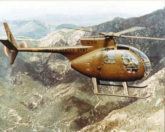 OH-6 Cayuse light helicopter of the US Army