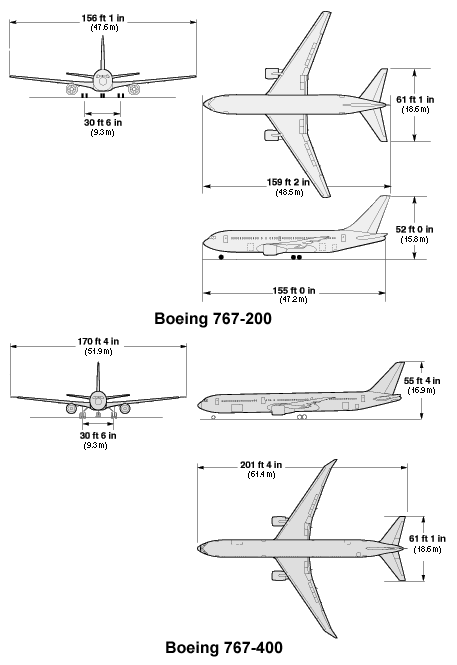 Боинг 767 200 схема