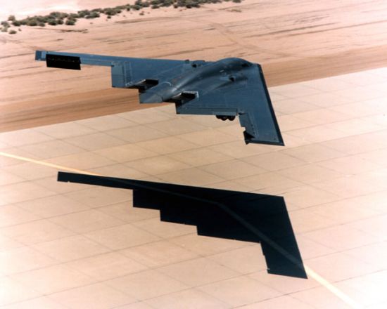 Drag rudders on the B-2