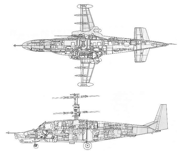 Схема вертолета ка 52